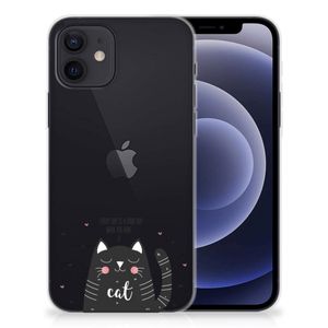 iPhone 12 | 12 Pro (6.1") Telefoonhoesje met Naam Cat Good Day