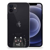 iPhone 12 | 12 Pro (6.1") Telefoonhoesje met Naam Cat Good Day - thumbnail