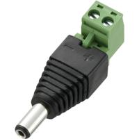 TRU COMPONENTS DC12-M Laagspannings-connector Stekker, recht 5.5 mm 2.1 mm 1 stuk(s)