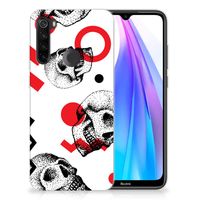 Silicone Back Case Xiaomi Redmi Note 8T Skull Red