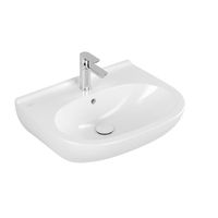 Villeroy en Boch O.novo wastafel 60x49cm met overloop 1 kraangat wit 51606001