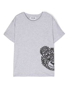 Moschino Kids t-shirt à logo imprimé - Gris