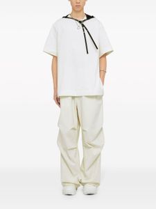 Jil Sander pantalon plissé à coupe ample - Blanc