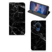 Nokia 5.4 Standcase Marmer Zwart - Origineel Cadeau Vader