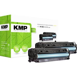 KMP Toner vervangt HP 305X, CE410X Compatibel 2-pack Zwart 4900 bladzijden H-T157D 1233,HC21