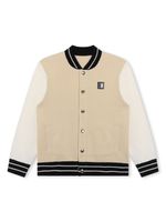 Givenchy Kids veste bomber à logo appliqué - Tons neutres