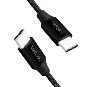 LogiLink CU0153 USB-kabel 0,3 m USB 2.0 USB C Zwart