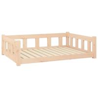 vidaXL Hondenmand 105,5x75,5x28 cm massief grenenhout, hondenbed, puppybed, puppymanden, puppymand, hondenbedden, puppybedden