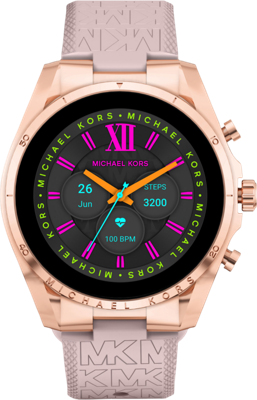 Michael Kors Gen 6 Bradshaw Display MKT5150 Rosé/Roze 44mm Michael Kors Gen 6 Bradshaw Display MKT5150 Rosé/Roze 44mm