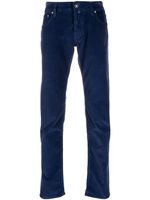 Jacob Cohën pantalon droit à taille basse - Bleu