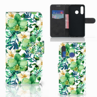 Huawei P30 Lite (2020) Hoesje Orchidee Groen - thumbnail