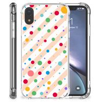 Apple iPhone Xr Doorzichtige Silicone Hoesje Dots