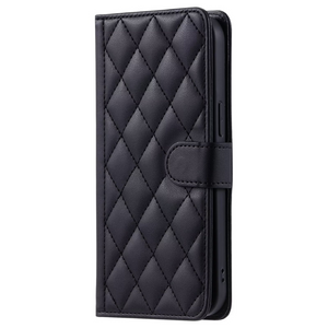 Samsung Galaxy A12 hoesje - Bookcase - Pasjeshouder - Koord - Kunstleer - Zwart