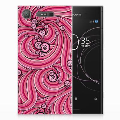 Sony Xperia XZ1 Hoesje maken Swirl Pink Sony Xperia XZ1 Hoesje maken Swirl Pink