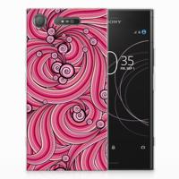 Sony Xperia XZ1 Hoesje maken Swirl Pink