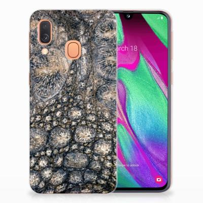 Samsung Galaxy A40 TPU Hoesje Krokodillenprint