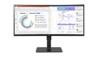 LG Electronics LG 34BQ77QB-B.AEU 86,72cm Curved LED-monitor Energielabel G (A - G) 86.4 cm (34 inch) 3440 x 1440 Pixel 21:9 5 ms HDMI, DisplayPort, USB-C, USB - thumbnail