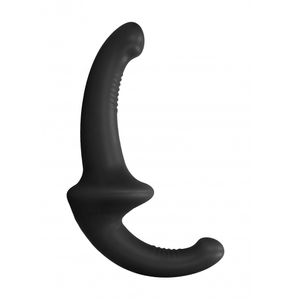 Silicone Strapless Strapon - Black