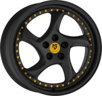 mbDESIGN TURBO S Zwart stumpfmatt