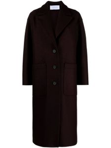 Harris Wharf London manteau Greatcoat en laine vierge - Rouge