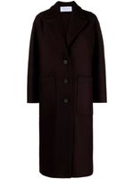 Harris Wharf London manteau Greatcoat en laine vierge - Rouge - thumbnail