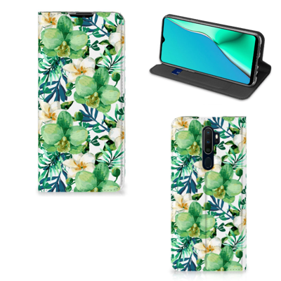 OPPO A5 (2020) | A9 (2020) Smart Cover Orchidee Groen