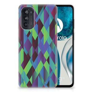 Motorola Moto G52/G82 TPU Hoesje Abstract Green Blue