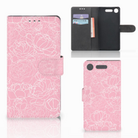 Sony Xperia XZ1 Hoesje White Flowers