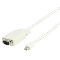 Valueline 2m, Mini DP - VGA mini DisplayPort VGA (D-Sub) Wit