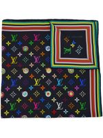 Louis Vuitton Pre-Owned x Takashi Murakami foulard Eye Love en soie (années 1990-2000) - Noir