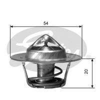 Thermostaat, koelvloeistof GATES, u.a. für Peugeot, Opel, Renault, Citroën, Seat, Fiat, Volvo, VW, Audi, Skoda, FSO, Morgan, Mitsubishi, Jeep, Dodge,