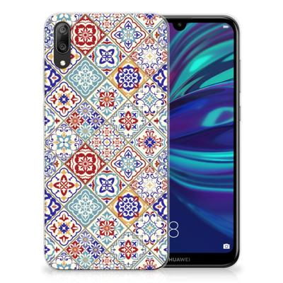 Huawei Y7 Pro (2019) TPU Siliconen Hoesje Tiles Color