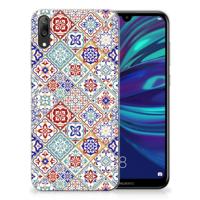 Huawei Y7 Pro (2019) TPU Siliconen Hoesje Tiles Color