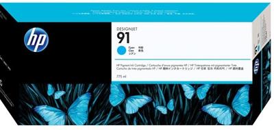 HP 91 (C9467A) Inktcartridge Cyaan