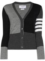 Thom Browne cardigan à design colour block - Gris - thumbnail