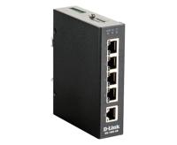 D-LINK DIS-100G-5W 5-poorts Unmanaged Industrie Switch met 5 x 10/100/1000BaseTX poorten
