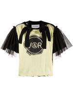 Viktor & Rolf t-shirt volanté à logo imprimé - Jaune - thumbnail