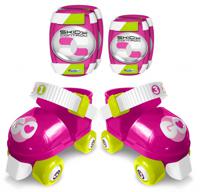 Skids control Rolschaatsen met bescherming meisjes roze maat 23-27