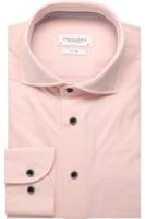 Profuomo Slim Fit Overhemd roze, Effen - thumbnail