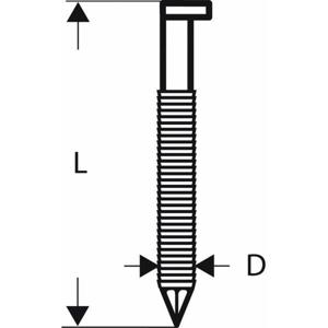 D-kopstripnagel SN34DK 80RG, 3,1 mm, 80 mm, verzinkt, gegroefd 3000 stuk(s) Bosch Accessories 2608200022 Afm. (l x b) 80 mm x 3.1 mm