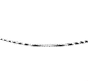 TFT Zilveren Ketting Omega Rond Schroefslot 1,25 mm x 45 cm