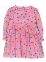 Stella McCartney Kids robe à empiècements en tulle - Rose - thumbnail