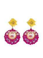 Amir Slama boucles d'oreilles pendantes à ornements - Rose - thumbnail