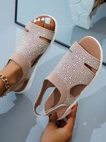 Plain Summer Casual Mesh Fabric Slide Sandals