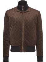 Balmain veste bomber réversible à motif monogrammé - Marron