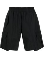 STYLAND x notRainProof elasticated-waistband cargo shorts - Noir - thumbnail