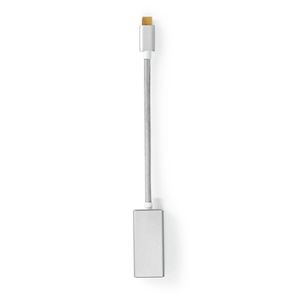 Nedis USB-C Adapter | USB-C Male naar DisplayPort Female | 0.2 m | Zilver | 1 stuks - CCTB64450AL02 CCTB64450AL02