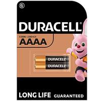 Duracell SpecialtyAlkaline AAAA Batterij 1,5V, (LR8D425) is geschikt voor gebruik in digitale pennen, medische apparaten en hoofdlampen, verpakking van 2