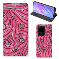 Samsung Galaxy S20 Ultra Bookcase Swirl Pink