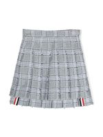 Thom Browne Kids jupe en tweed à plis - Gris